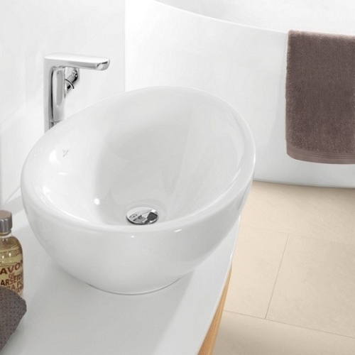 Villeroy & Boch Aveo new Generation ráültethető mosdó CeramicPlus felülettel, túlfolyó nélkül 4132 61 R1 (413261R1)