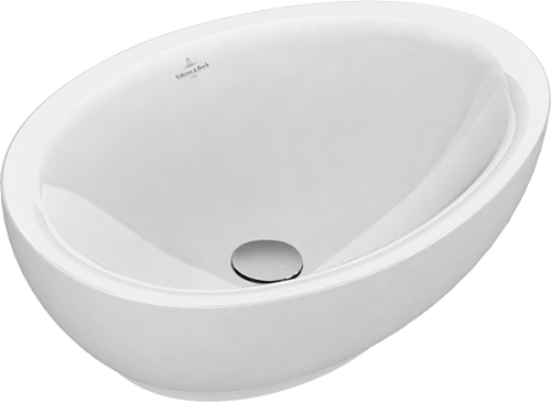 Villeroy & Boch Aveo new Generation ráültethető mosdó CeramicPlus felülettel, túlfolyó nélkül 4132 61 R1 (413261R1)