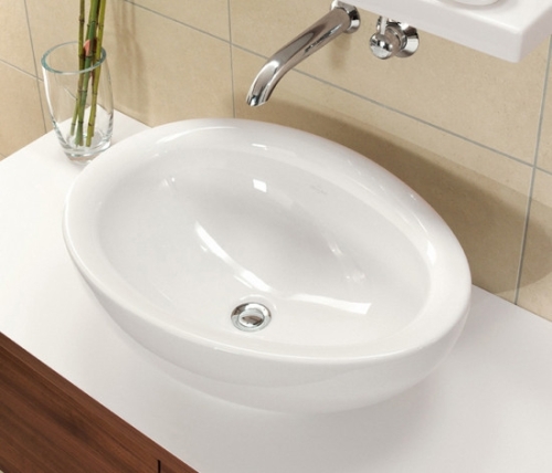 Villeroy & Boch Aveo new Generation ráültethető mosdó CeramicPlus felülettel, túlfolyó nélkül 4132 61 R1 (413261R1)