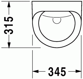 Duravit Duraplus hátsó bekötésű piszoár, légymatricával 0830360007