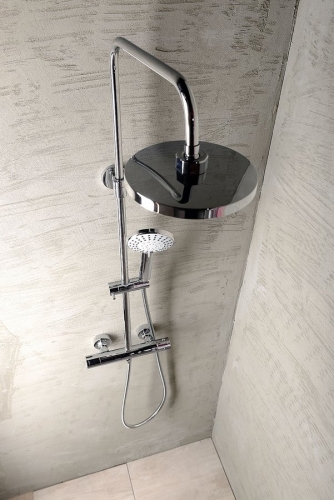 Aqualine LIGA zuhanyoszlop termosztátos csapteleppel, króm (SL533)