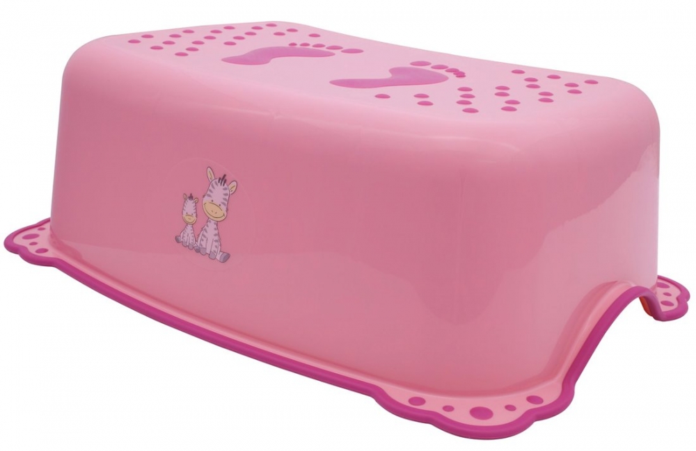 Aqualine gyerek csúszásmentes lábtartó Zebra, rózsaszín (3196)