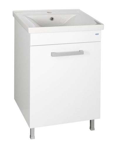Aqualine POLY mosdótartó szekrény, fehér, mosdó nélkül (PL052)
