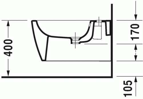 Duravit ME by Starck fali bide 2288150000