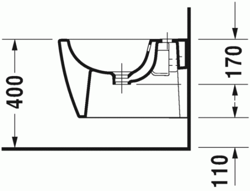 Duravit ME by Starck Compact fali bide 2290150000