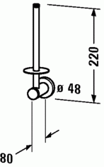 Duravit D-Code tartalék wc papír tartó 0099151000
