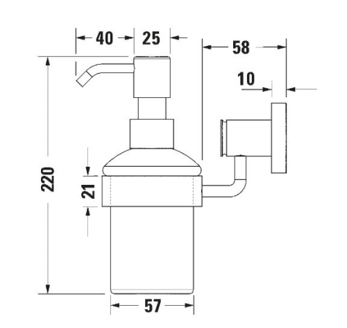 Duravit D-Code szappanadagoló 0099161000