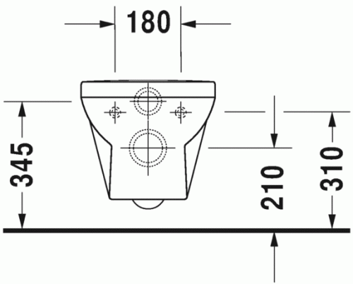 Duravit Durastyle Basic Rimless (öblítőperem nélküli) fali wc 2562090000