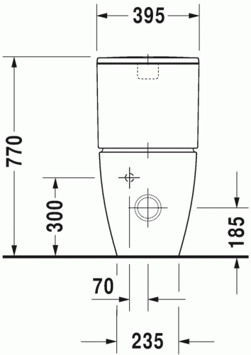 Duravit ME by Starck monoblokkos wc tartály 0938100085