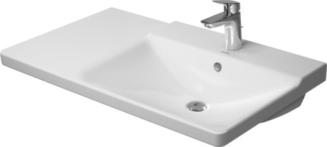 Duravit P3 Comforts 85x49,5 cm bútorral aláépíthető aszimmetrikus mosdó 2334850000
