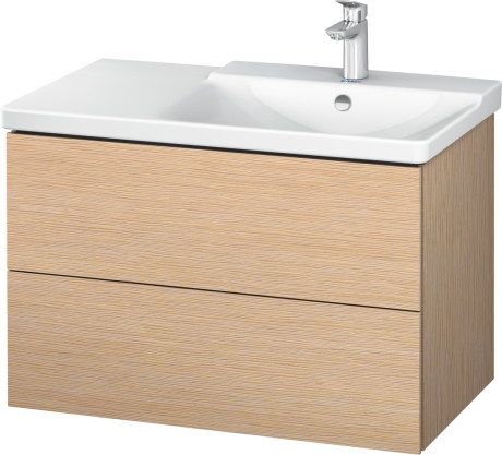 Duravit P3 Comforts 85x49,5 cm bútorral aláépíthető aszimmetrikus mosdó 2334850000
