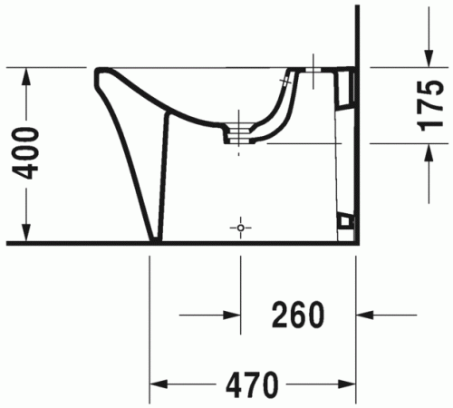 Duravit P3 Comforts álló bide 2269100000