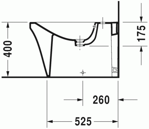 Duravit P3 Comforts álló bide 2273100000