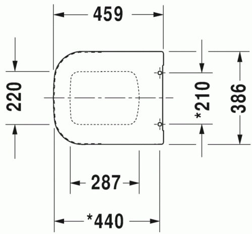 Duravit P3 Comforts wc ülőke 0020310000