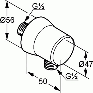 Kludi gégecsõ csatlakozóív 6306105-00