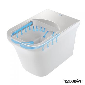 Duravit P3 Comforts öblítőperem nélküli álló wc HygieneGlaze felület 2166092000