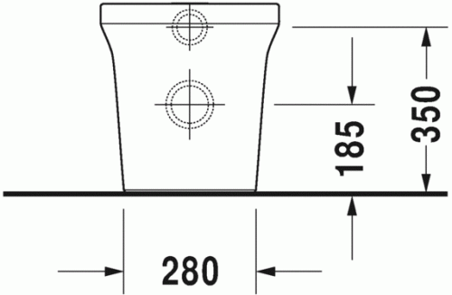 Duravit P3 Comforts öblítőperem nélküli álló wc HygieneGlaze felület 2166092000