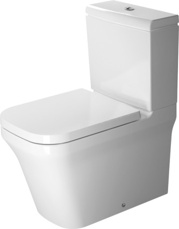 Duravit P3 Comforts öblítőperem nélküli monoblokkos wc alsó rész HygieneGlaze 2167092000