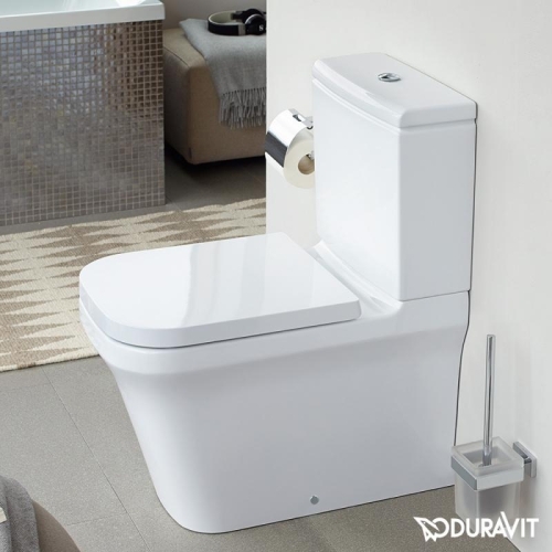 Duravit P3 Comforts öblítőperem nélküli monoblokkos wc alsó rész HygieneGlaze 2167092000