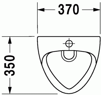 Duravit Ben felső vízbekötésű piszoár légymatricával 0848370007
