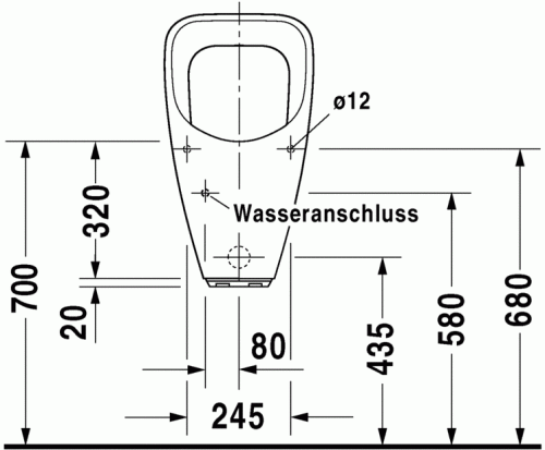 Duravit Utronic elektronikus (elem) piszoár légymatricával 0830370007