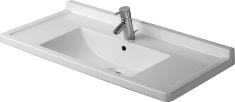 Duravit Starck 3 85x48,5 cm mosdó, három csaplyukkal 0304800030