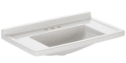 Duravit Starck 3 85x48,5 cm mosdó, túlfolyó nélkül, három csaplyukkal 0304800044