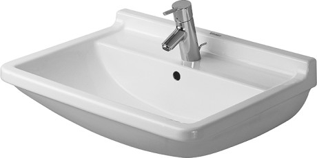 Duravit Starck 3 65x48,5 cm mosdó három csaplyukkal 0300650030
