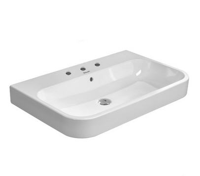 Duravit Happy D.2 65x50,5 cm bútorral aláépíthető mosdó csiszolt csaplyuk nélkül 2318650028