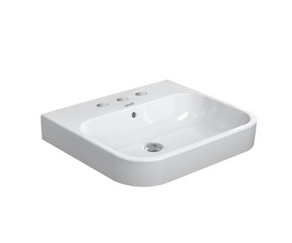 Duravit Happy D.2 60x50,5 cm bútorral aláépíthető mosdó csiszolt három csaplyukkal 2318600025