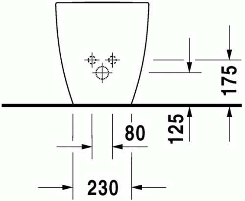 Duravit Happy D.2 álló bidé 2259100000