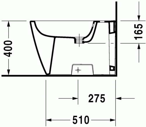Duravit Happy D.2 álló bidé 2259100000