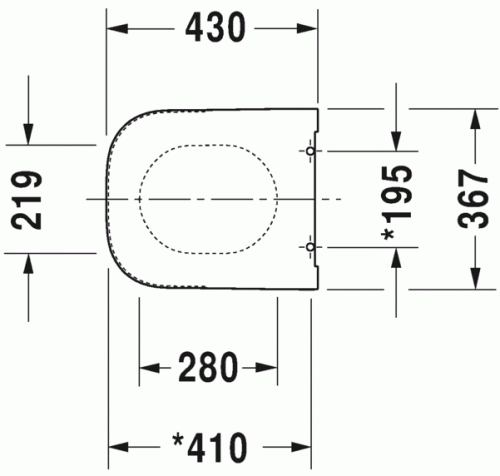 Duravit Happy D.2 wc ülőke 0064510000