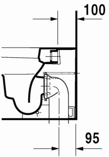 Duravit Happy D.2 álló wc HygieneGlaze felület 2159092000