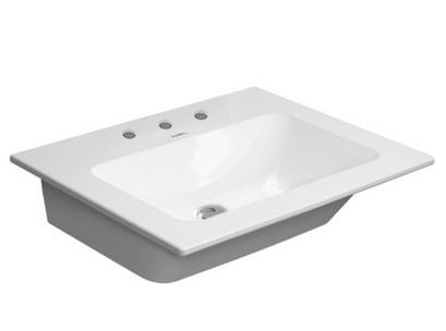 Duravit ME by Starck 63x49 cm mosdó három csaplyukkal 2336630030