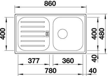 BLANCO FLEX Pro 45 S rozsdamentes mosogató 521007