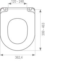 MKW Dario SC SoftClose WC tető S795T010