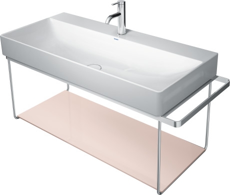 Duravit DuraSquare 100-as mosdóhoz fali fém állvány, króm 0031041000