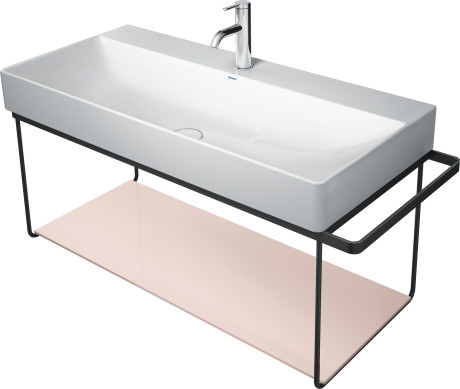 Duravit DuraSquare 100-as mosdóhoz fali fém állvány, matt fekete 0031044600