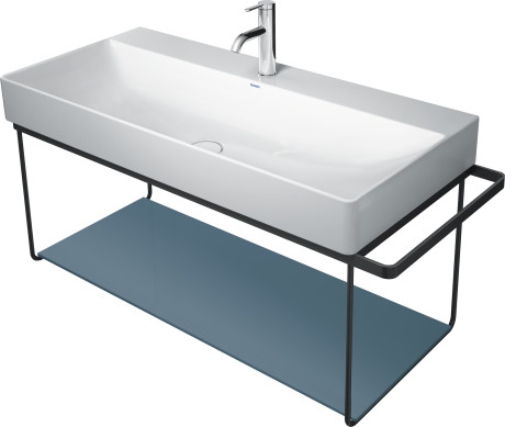 Duravit DuraSquare 100-as mosdóhoz fali fém állvány, matt fekete 0031044600