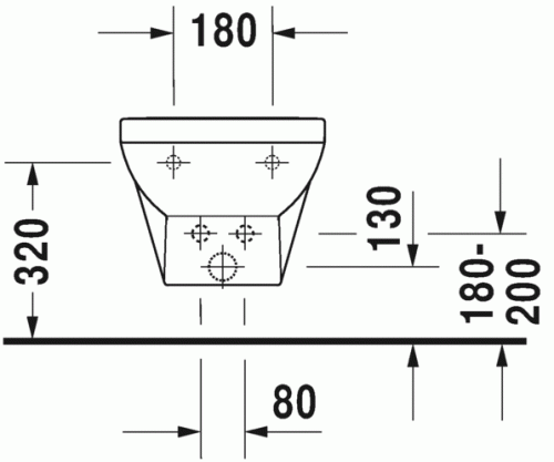 Duravit Durastyle Basic fali bidé 2279150000