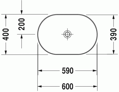 Duravit Luv 60x40 cm ráültethető mosdó, szatén homok 0379602100