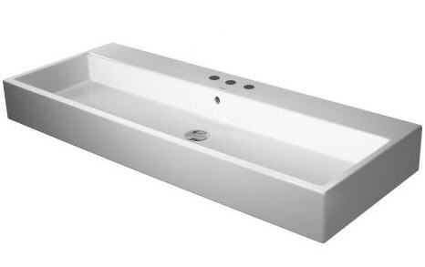 Duravit Vero Air 120x47 cm mosdó, csiszolt, három csaplyukkal 2350120025