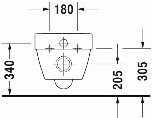 Duravit Vero Air Rimless öblítőperem nélküli fali wc HygieneGlaze felület 2525092000