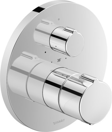 Duravit B.1 falsík alatti termosztátos zuhanycsaptelep 1 fogyasztóhoz C14200016010