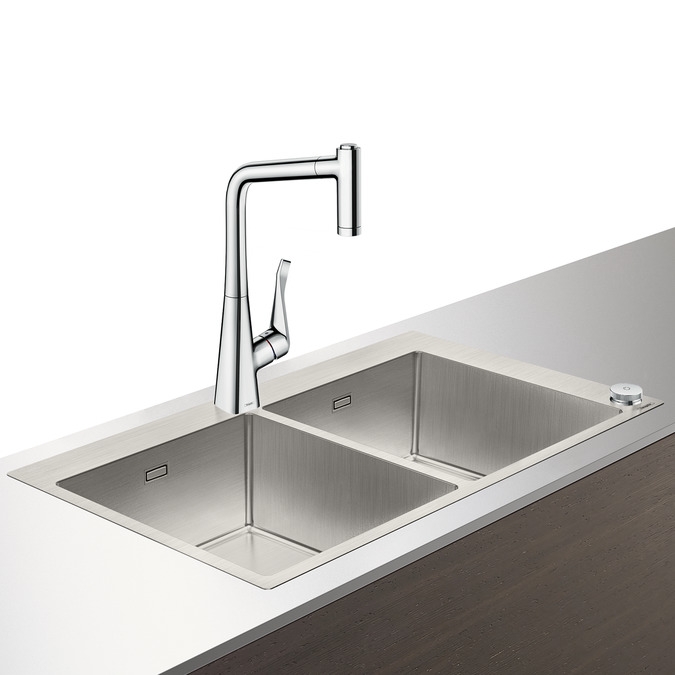 Hansgrohe C71-F765-05 Select mosogató-csaptelep kombináció 370x370; 43211000