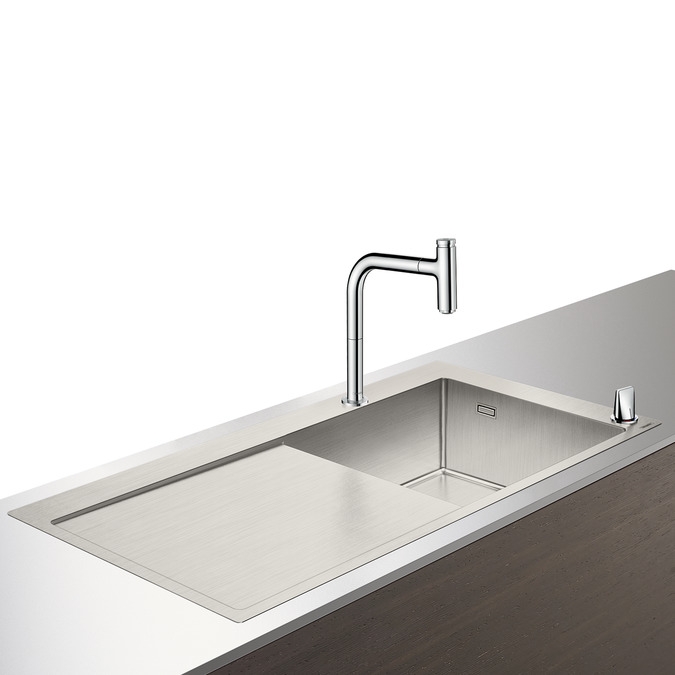 Hansgrohe C71-F450-07 mosogató-csaptelep kombináció 450 szárító tálcával 43205800
