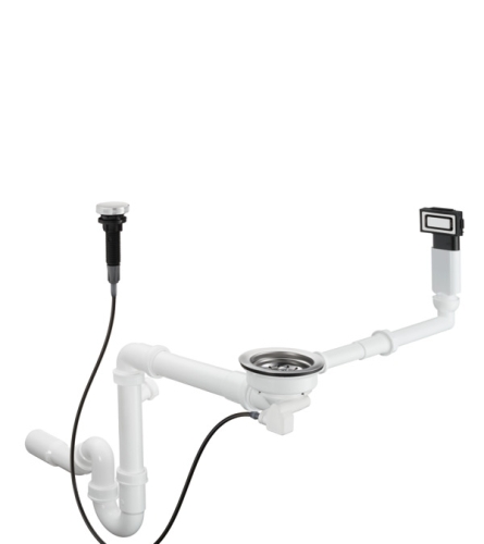 Hansgrohe D14-11 automata le- és túlfolyó szett 660; 43931000