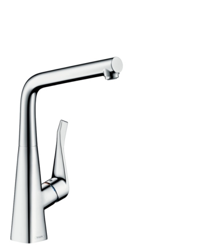 Hansgrohe M713-H320 egykaros konyhai csaptelep 320 ablak előtti szereléshez, króm 73814000