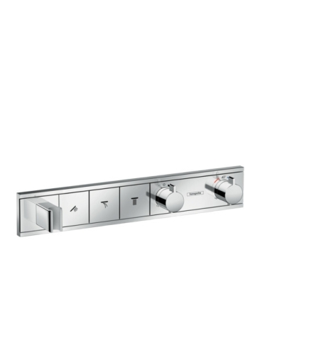 Hansgrohe RainSelect zuhanycsaptelep színkészlet 3 fogyasztóhoz, falsík alatti szereléshez, króm 15356000